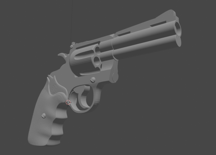 Snub Nose Revolver Prop Gun Pistol  3D Print 487710