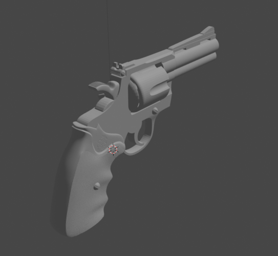 Snub Nose Revolver Prop Gun Pistol  3D Print 487711