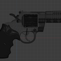 Snub Nose Revolver Prop Gun Pistol  - Thumbnail 3