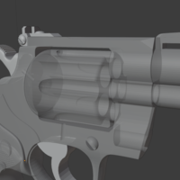 Snub Nose Revolver Prop Gun Pistol  - Thumbnail 4