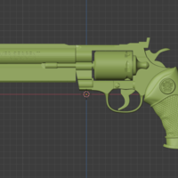 Resident Evil Barry's 44 Magnum Silver Serpent Gun Prop  - Thumbnail 5