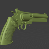 Resident Evil Barry's 44 Magnum Silver Serpent Gun Prop  - Thumbnail 6