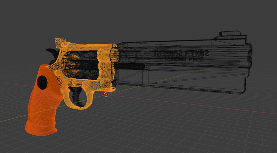 Resident Evil Barry's 44 Magnum Silver Serpent Gun Prop  3D Print 487731