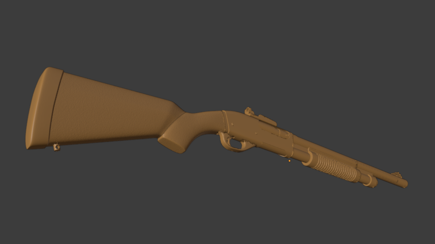 Shotgun Remington prop gun  3D Print 487739