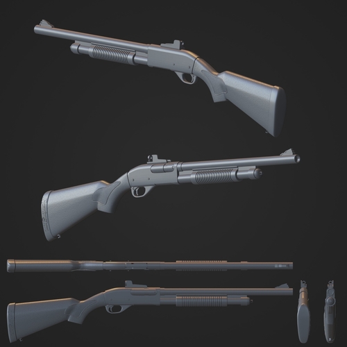 Shotgun Remington prop gun  3D Print 487755