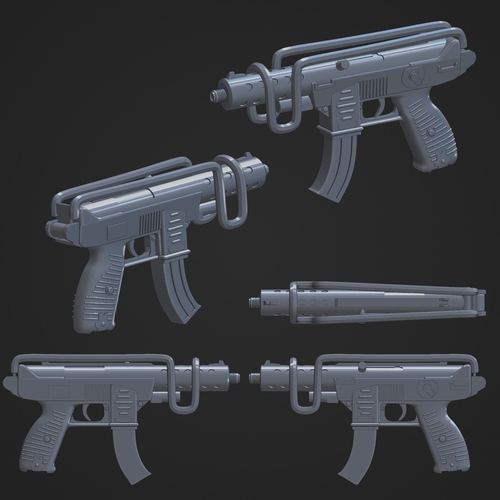 TEC9 Uzimatic TEC-9 Gun Replica Prop  3D Print 487763