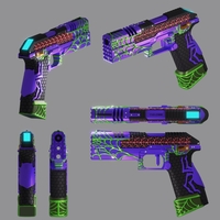 Apex Legends P2020 Shadow Web Skin Pistol Prop  - Thumbnail 5