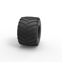 Diecast Monster Jam tire 10 Scale 1:25 - Thumbnail 3