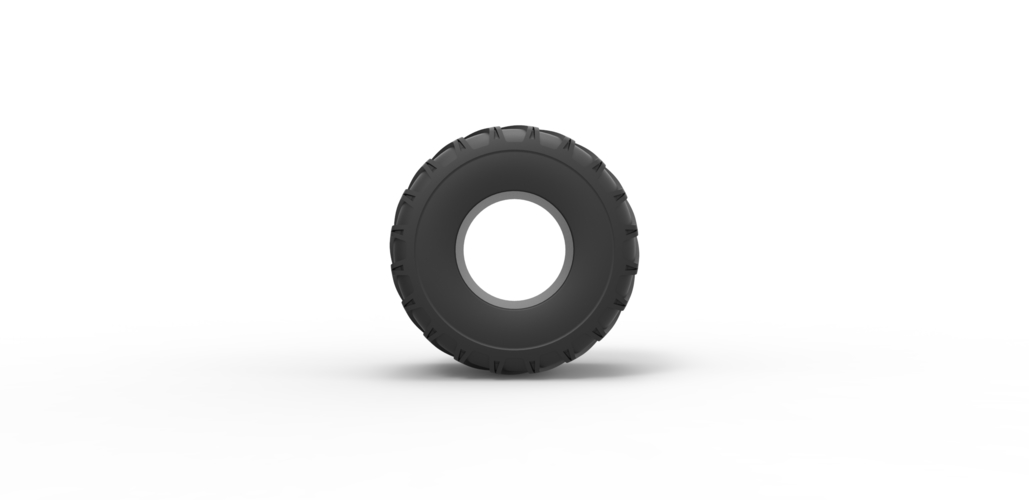 Diecast Monster Jam tire 10 Scale 1:25 3D Print 487803