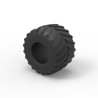 Diecast Monster Jam tire 10 Scale 1:25 - Thumbnail 7