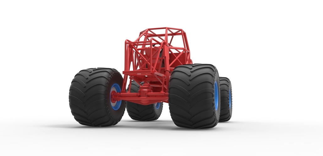 Diecast Monster truck base Scale 1:25 3D Print 487811