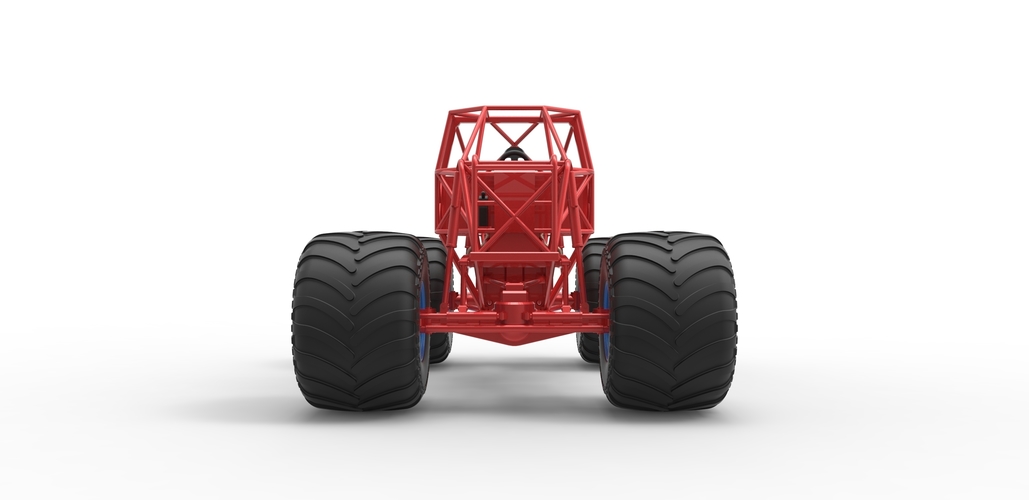 Diecast Monster truck base Scale 1:25 3D Print 487813