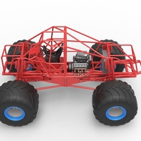 Diecast Monster truck base Scale 1:25 - Thumbnail 9