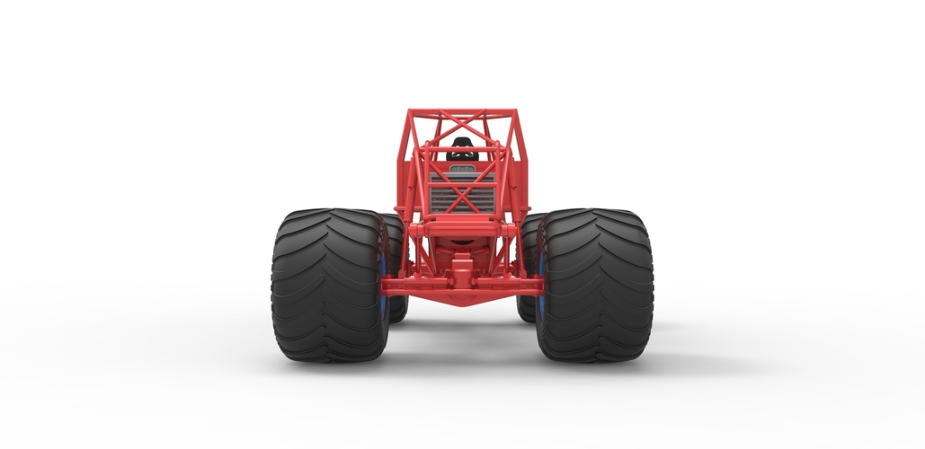 Diecast Monster truck base Scale 1:25 3D Print 487820