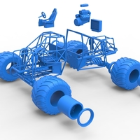 Diecast Monster truck base Scale 1:25 - Thumbnail 15