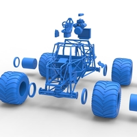 Diecast Monster truck base Scale 1:25 - Thumbnail 17