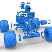 Diecast Monster truck base Scale 1:25 - Thumbnail 22