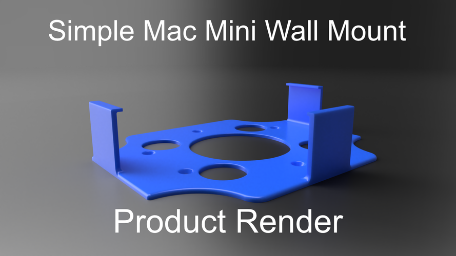 Mac Mini (2020) Wall Mount 3D Print 487836