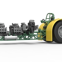 Pulling tractor with 4 engines V8 Version 4 1:25 - Thumbnail 3