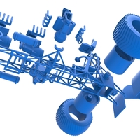 Pulling tractor with 4 engines V8 Version 4 1:25 - Thumbnail 17