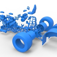 Pulling tractor with 4 engines V8 Version 4 1:25 - Thumbnail 21