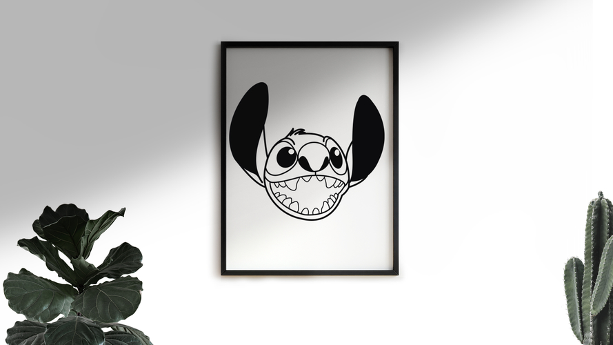 Stitch | Wall 3D Print 487898