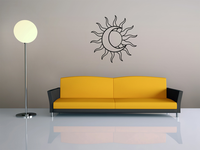 Moon and sun | Wall 3D Print 487904