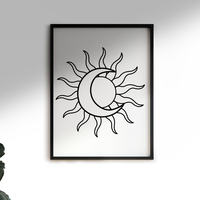 Small Moon and sun | Wall 3D Printing 487905