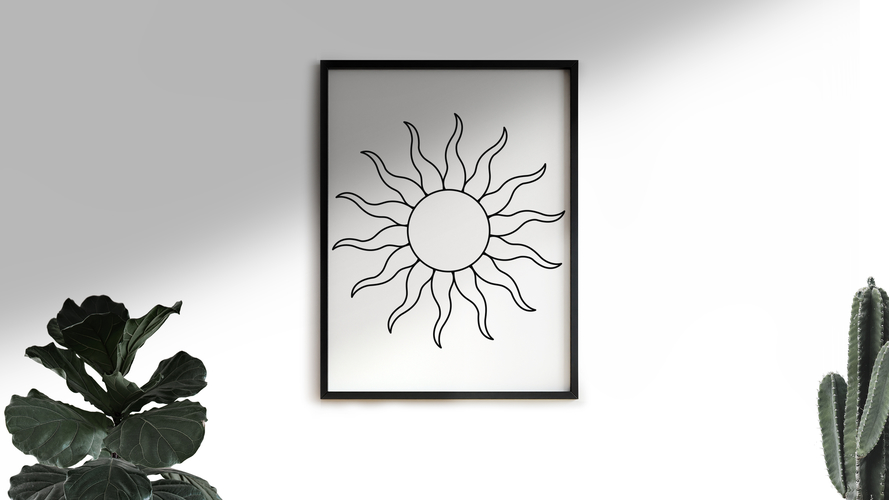 Sun | Wall 3D Print 487906