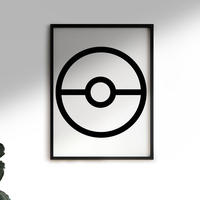 Small Pokeball | Pokemon | Wall 3D Printing 487915