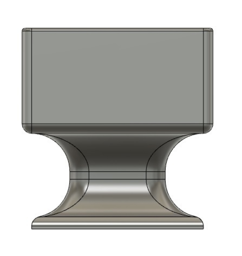 Square wast vase
