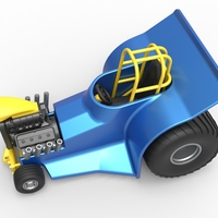 Mini Rod pulling tractor 4 Scale 1:25 - Thumbnail 2