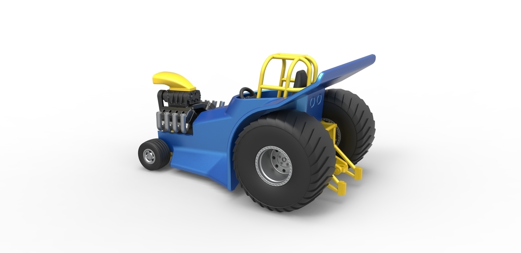 Mini Rod pulling tractor 4 Scale 1:25 3D Print 487933