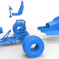 Mini Rod pulling tractor 4 Scale 1:25 - Thumbnail 15