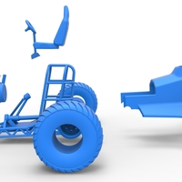 Mini Rod pulling tractor 4 Scale 1:25 - Thumbnail 19