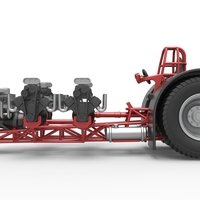 Pulling tractor with 5 engines V8 Version 2 Scale 1:25 - Thumbnail 8