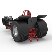 Pulling tractor with 5 engines V8 Version 2 Scale 1:25 - Thumbnail 12