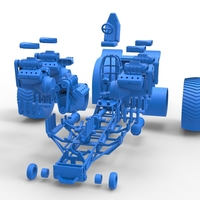 Pulling tractor with 5 engines V8 Version 2 Scale 1:25 - Thumbnail 17