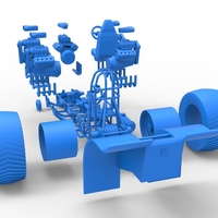 Pulling tractor with 5 engines V8 Version 2 Scale 1:25 - Thumbnail 21