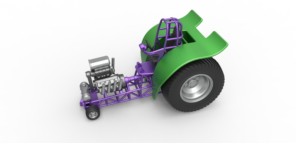 Fun short Super modified Pulling tractor 1:25 3D Print 487991