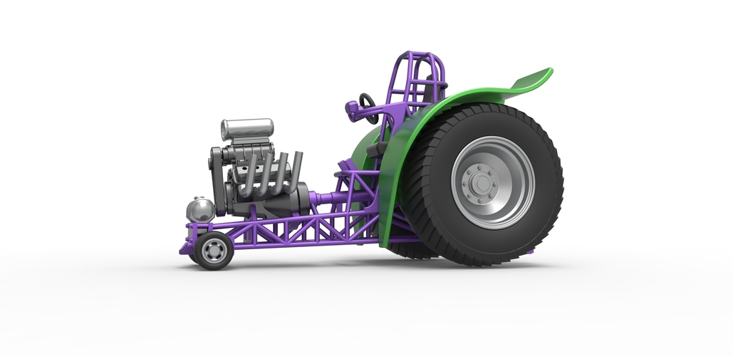 Fun short Super modified Pulling tractor 1:25 3D Print 487992