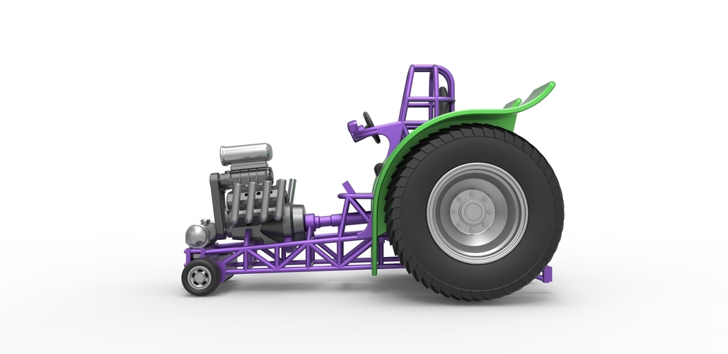 Fun short Super modified Pulling tractor 1:25 3D Print 487997