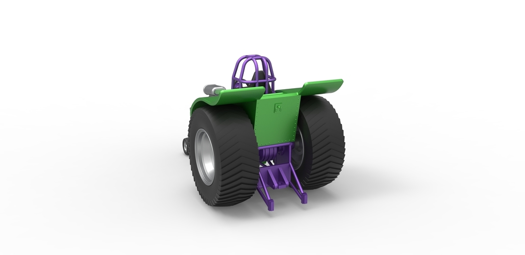Diecast fun short Super modified Pulling tractor 1:25 3D Print 488001