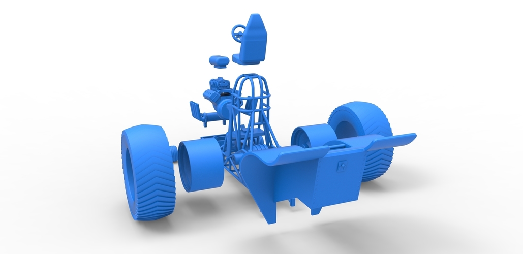 Fun short Super modified Pulling tractor 1:25 3D Print 488010