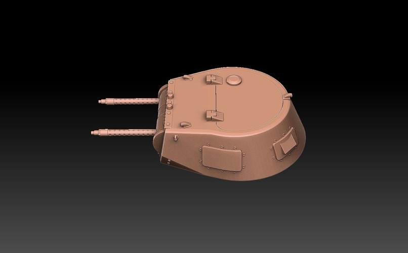Panzer 1 Tank Turret 3D Print 488041