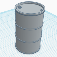 Small 1/32 Scale Farm 44Gallon Oil Drum 3D Printing 488100