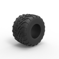 Diecast Monster Jam tire 11 Scale 1:25 - Thumbnail 2