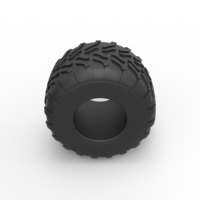 Diecast Monster Jam tire 11 Scale 1:25 - Thumbnail 6