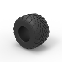 Diecast Monster Jam tire 11 Scale 1:25 - Thumbnail 7
