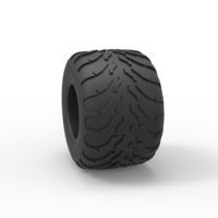 Diecast Monster Jam tire 11 Scale 1:25 - Thumbnail 8